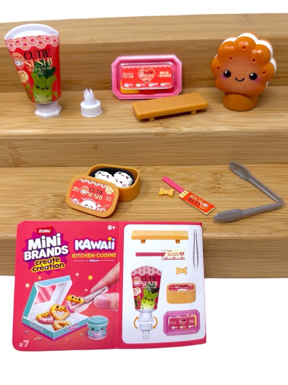 ZURU Mini Brands Create Creation Kawaii Kitchen Cuisine Cutie Sushi New Open Bal